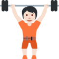 Person Lifting Weights Emoji Twitter