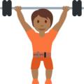 Person Lifting Weights Emoji Twitter