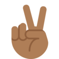 Victory Hand Emoji Twitter