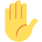Raised Hand Emoji Twitter