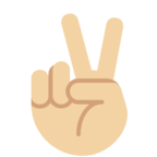 Victory Hand Emoji Twitter