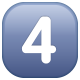 Keycap Digit Four Emoji Whatsapp