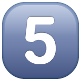 Keycap Digit Five Emoji Whatsapp