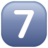 Keycap Digit Seven Emoji Whatsapp