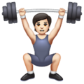 Person Lifting Weights Emoji Whatsapp