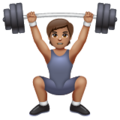 Person Lifting Weights Emoji Whatsapp