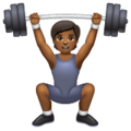 Person Lifting Weights Emoji Whatsapp