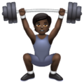 Person Lifting Weights Emoji Whatsapp