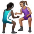 Women Wrestling Emoji Whatsapp