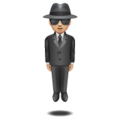 Person In Suit Levitating Emoji Whatsapp