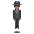 Person In Suit Levitating Emoji Whatsapp