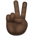 Victory Hand Emoji Whatsapp