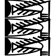 Cuneiform Numeric Sign Three N07b