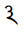 Brahmi Digit Three