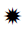 Twelve Pointed Black Star
