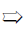 Notched Lower Right-Shadowed White Rightwards Arrow