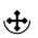 Cross Pommee With Half-Circle Below