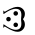 Notched Right Semicircle With Three Dots