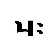 Mongolian Letter Cha With Two Dots